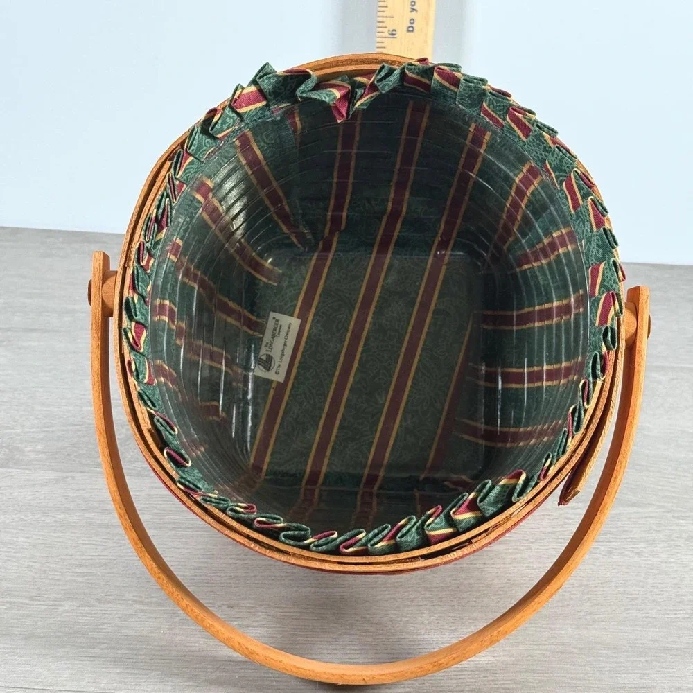 Longaberger 1994 Christmas Collection Jingle Bell Basket Liner Protector SLJ